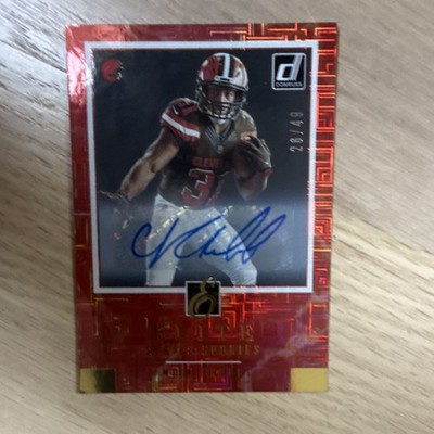 Panini 2018 Donruss Nick Chubb Elite Series Rookies Auto RC #ESR-8 28/49