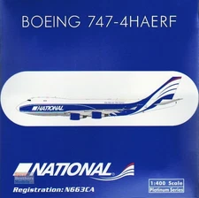 PHX11807 1:400 Phoenix Model National Airlines B747-400F Reg #N663CA