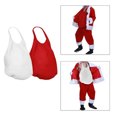 Santa Fake Belly Show Requisiten Funny Fake Padded Santa Big Belly Stuffer für