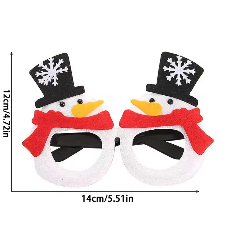 Christmas Novelty Glasses Eyeglasses Set Xmas Costume Fancy Dress Decor Party UK - Image 2 of 4