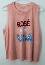 Miken Flow Women's Size Medium Cropped Sleeveless Tank Top Color Pink NWOT