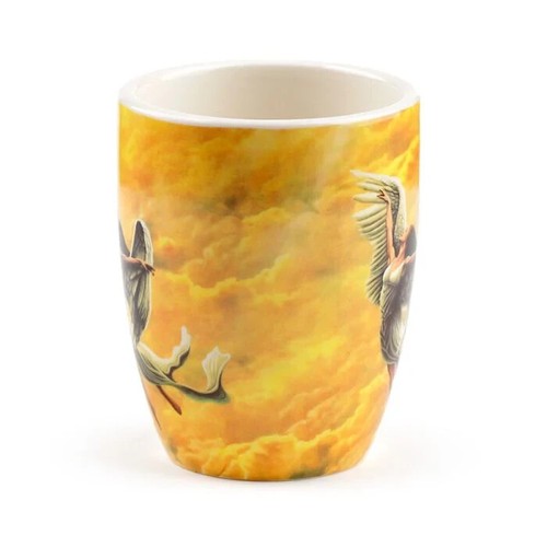 Angel Wings Ceramic Shaped Handle Mug with Decal Tea Coffee Mug Cup Gift 350ml - Picture 3 of 6