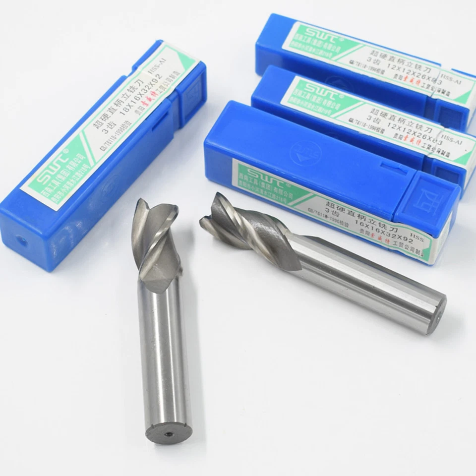 Free Shipping 2mm - 36mm 3 Flute HSS & Aluminium End Mill Cutter CNC Bit 2pc 5pc - Image 2 of 4