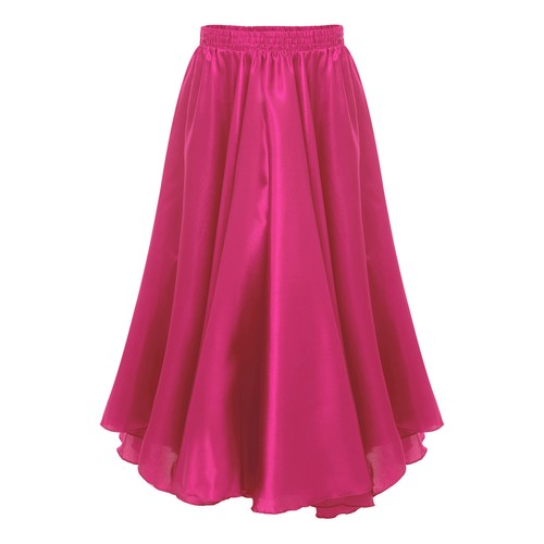 Kids Girls Long Ballet Skirt Lyrical Praise Dance Skirt Modern Dance Costume - Picture 39 of 82