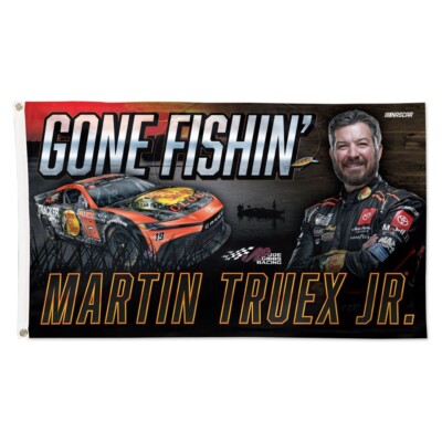 Martin Truex Jr. Gone Fishin' Nascar Car Racing 3x5 FT Flag Wall Decore Banner