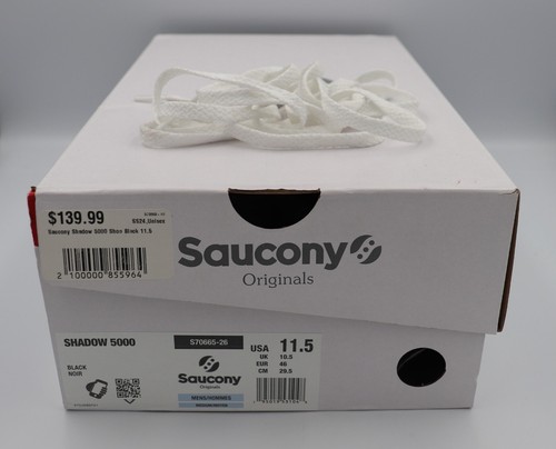 Saucony Shadow 5000 Black/Cream (S70665-26) Men's Size 11.5 Like New w/ Box - Picture 9 of 10
