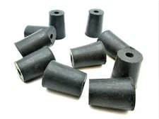 Solid Rubber Stoppers 1 Hole  Laboratory Stoppers  Various Sizes  10 per package
