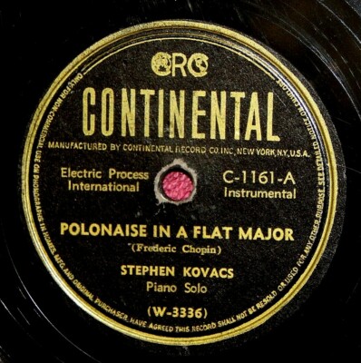 Stephen Kovacs Polonaise in a Flat Major 78 PLAY GRADED Fully Tested