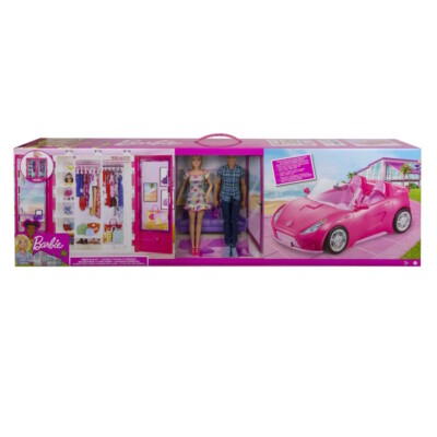 Barbie Dolls Vehicle and Closet Wardrobe New Kids Toy | eBay