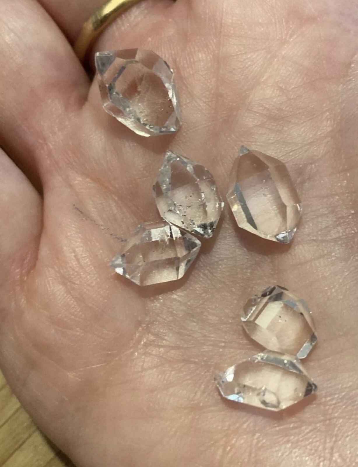 Herkimer Diamond Water Clear Clarity AAA+: curación para todos los chakras aproximadamente 5 quilates