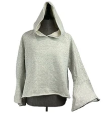 Melrose & Market Hoodie Sweatshirt Size L Light Gray Pullover Hooded