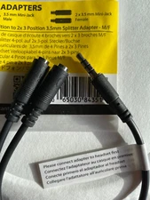 StarTech MUYHSMFF 3.5mm 4 Position to 2x 3 Position 3.5mm Headset Splitter