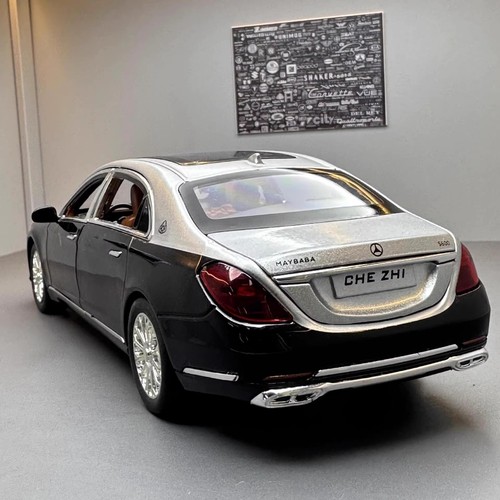 Maybach amggls600 alloy model car 1:24 Silver - Picture 4 of 4