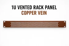 1U 19" Steel Vented Rack Panel - Copper Vein - Custom Guitar Amps & Studio Gear