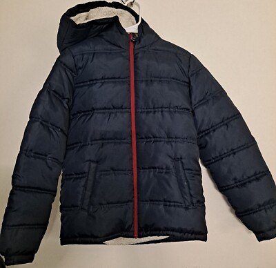 Terranova Puffer Jacket Kids 14+ Navy Fleece Lined Giubbotto