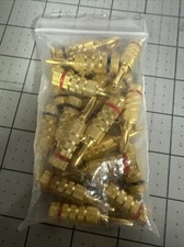 10 PAIRS Gold Plated Speaker Banana Plugs, Closed Screw Type