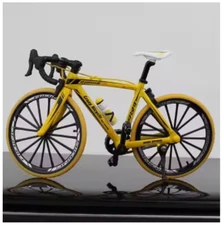 1:10 Mini Alloy Bicycle Model Diecast Metal Finger Racing Mountain Bike Folded