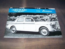 TOPRARITÄT Herrlicher Prospekt Neckar Europa von 1960 NSU Fiat !!!