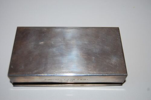 VINTAGE E.P.C.A. POOLE SILVER CO. 1899 JEWELRY CIGARETTE BOX WOOD LINING
