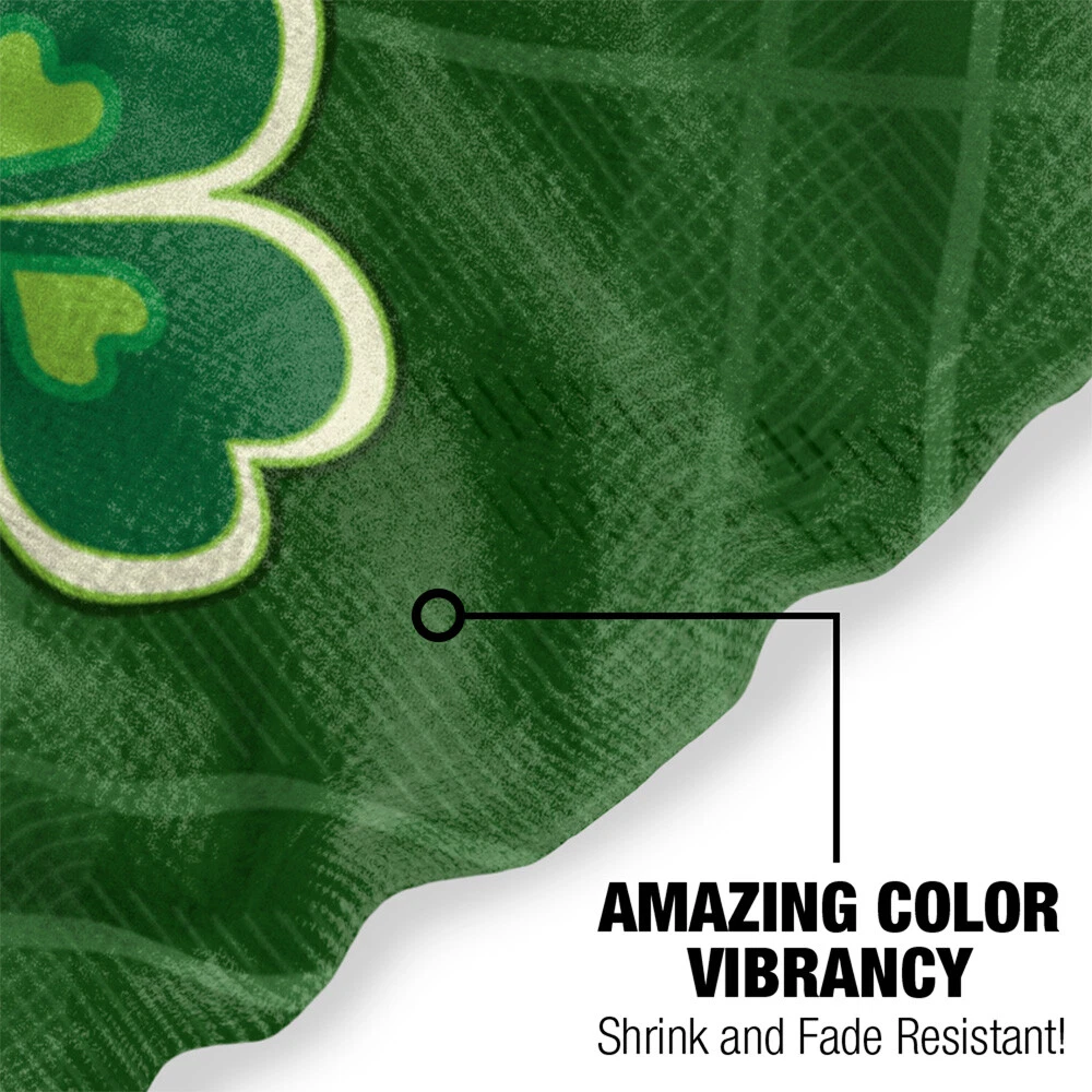 30"x60" Happy St. Patrick's Day Beach Towel Lightweight Microfiber Bath