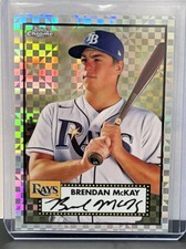 2021-22 Topps Chrome Platinum Anniversary X-Fractor #464 Brendan McKay Rays