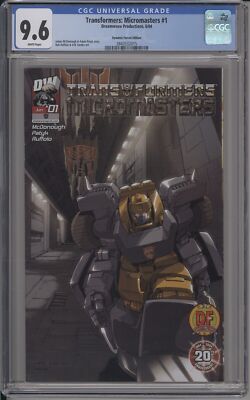 TRANSFORMERS: MICROMASTERS #1 - CGC 9.6 - DFE ALTERNATIVE COVER / COA-3843532015