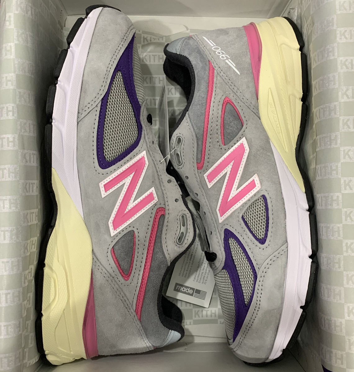 Kith & New Balance for United Arrows & Sons 990v4 - Smoked