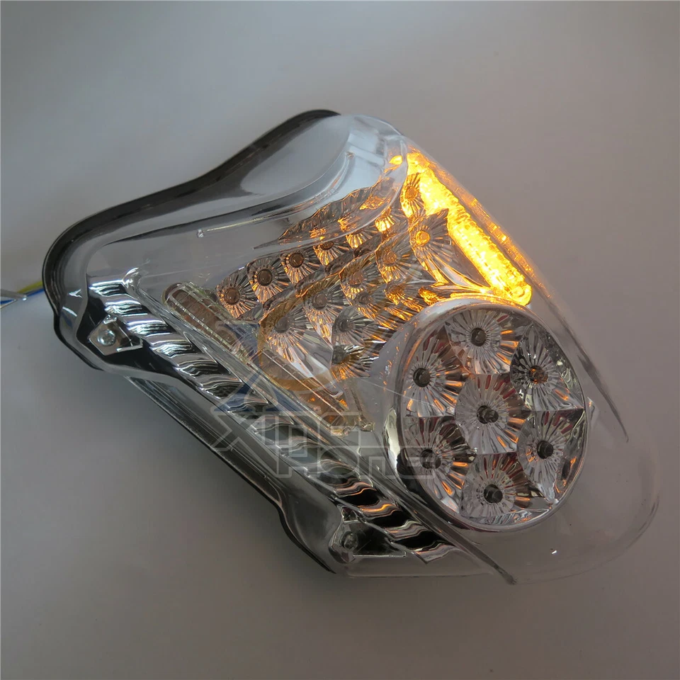 Luz traseira de LED sinais de seta para 2008-2019 SUZUKI Hayabusa GSX1300R transparente - Imagem 4 de 4