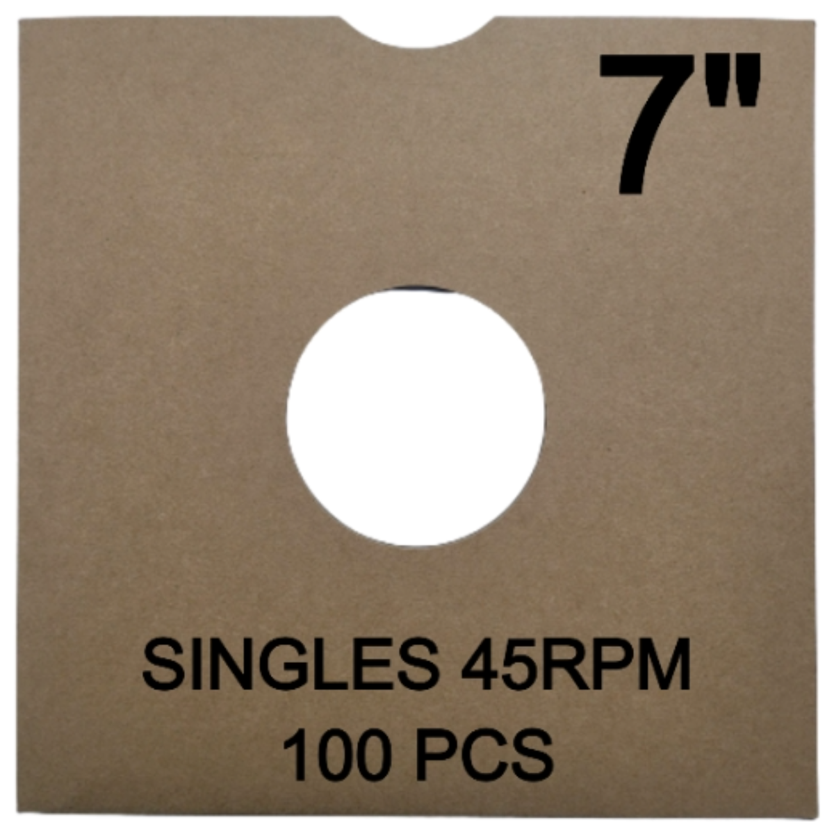 100 x Brown 7" Singles Vinyl LP Record Card Sleeves Thumb Cut 350g Mailer  45rpm | eBay UK