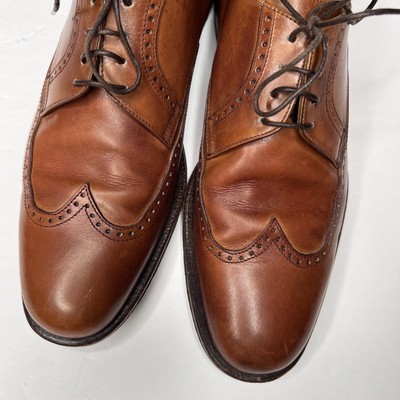 Vintage Austin Reed Lucca Full Brogue Wingtip Derby Dress Shoes Chestnut Brown Vintage Austin Reed Lucca Full Brogue Wingtip Derby Dress  main image 4