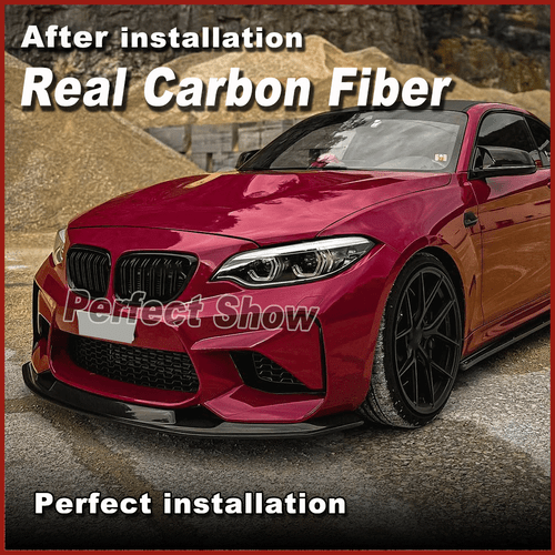 Spoiler anteriore in carbonio labbro anteriore spoiler labbro spoiler per BMW M2 F87 Coupè - Foto 4 di 10