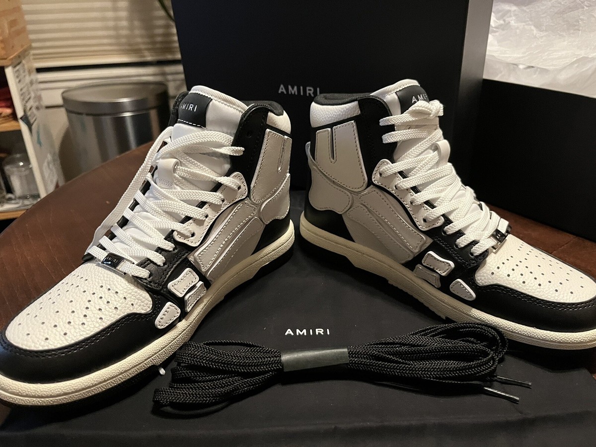 AMIRI ボーンランナー ブラック/ティール 快適さとモード感 AMIRI Bone Runner スニーカー | ブラック | FARFETCH JP