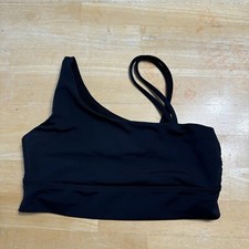 Onzie Women  s Sports Bra Black Sleeveless Not Padded Workout Small/Medium