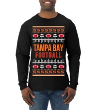 City of Tampa Bay TB American Football Mens Long Sleeve Shirt