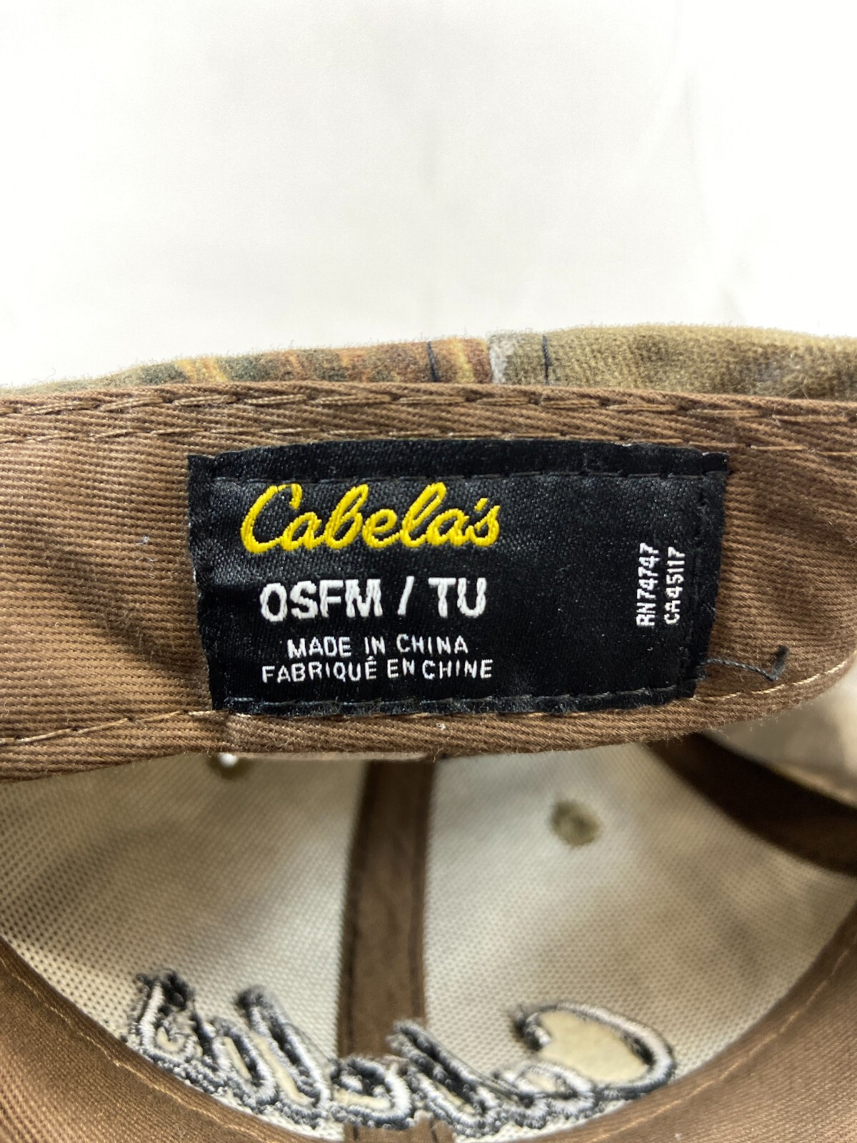 Cabelas Baseball Cap Snapback Hat Camouflage Outd… - image 9