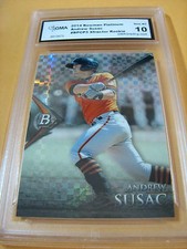 ANDREW SUSAC GIANTS 2014 BOWMAN PLATINUM XFRACTOR ROOKIE RC # BPCP3 GRADED 10