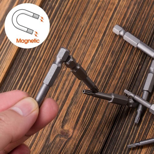 10pcs Torx Head Screwdriver Bit Set S2 Steel Magnetic Security Tamper Proof Star - Picture 6 of 7