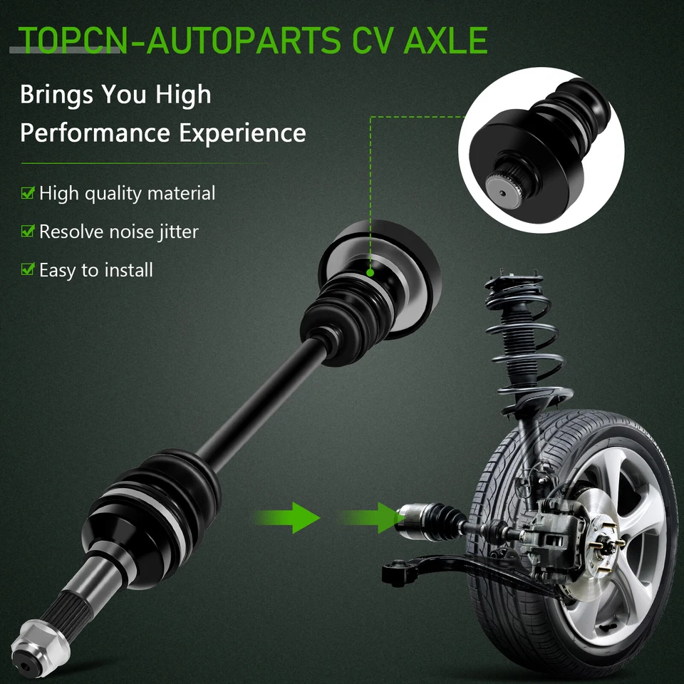 Ejes traseros CV para 2006 2007 Rhino 660 2006-2009 Yamaha Rhino 450 2007 2008 Foto 3 de 4