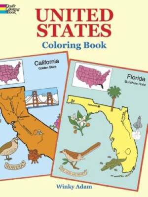 United States Coloring Book (Dover History Coloring Book) - Paperback - GOOD