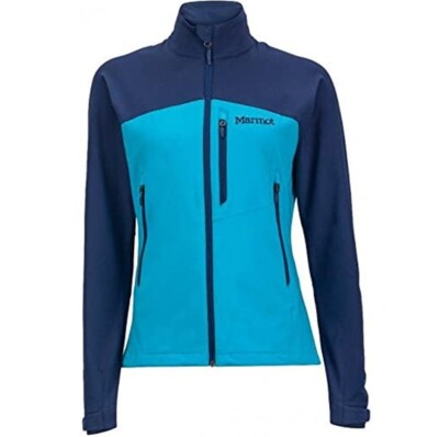 Marmot Estes M3 Women's Sz XS Softshell Water Repellent Full Zip Jacket  Blue - Main Image