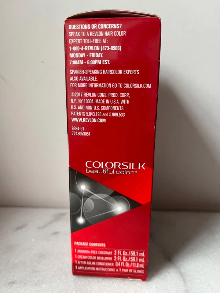 Tintura de cabelo permanente Revlon Colorsilk - Sem amônia com queratina #51 marrom claro - Imagem 2 de 4