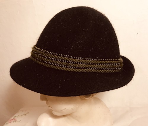 Jagdhut Wanderhut Original Dolomitenhut Gr. 55 Schwarz Hoch Made in Austria - Bild 1 von 6