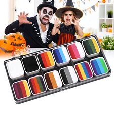 Watercolor Paint Palette Set Painting Colors Set Professional Face Split E5P2