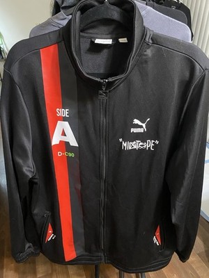 PUMA Mixtape Jacket Mens XL Black Full Zip Graphic Track Streetwear Style