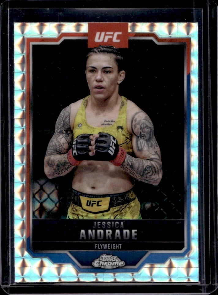 2025 Topps UFC Chrome Jessica Andrade Geometric Refractor #119
