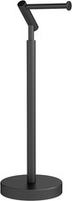 Toilet Paper Holder Standing, Matte Black Toilet Paper Stand 21.7" H, Stainless
