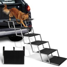 Non Slip Dog Stairs for Large Dogs Folding Portable Ramp Step for Car SUV Trucks