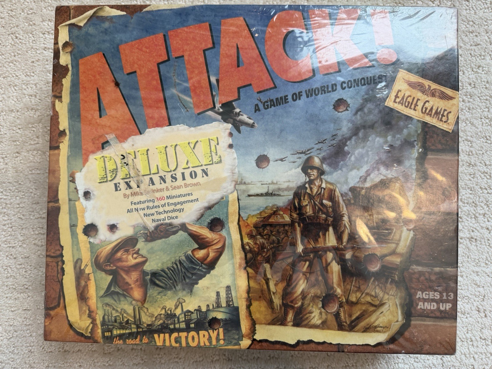 ATTACK! Deluxe Expansion Board Game (Eagle Games, 2009) SEALED