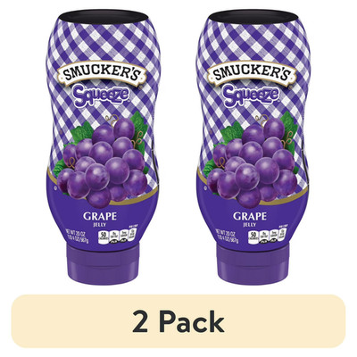 (2 pack) Smucker's Squeeze Grape Jelly, 20 oz...