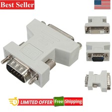 Compact DVI-D Female to VGA Male Converter - Seamless Connection to Monitors